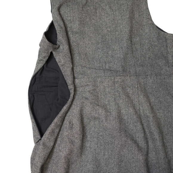 Silence Noise Fall Sheath Dress Twill V-Neck Pleated Lined Layering Sz 12 EUC - Picture 7 of 12